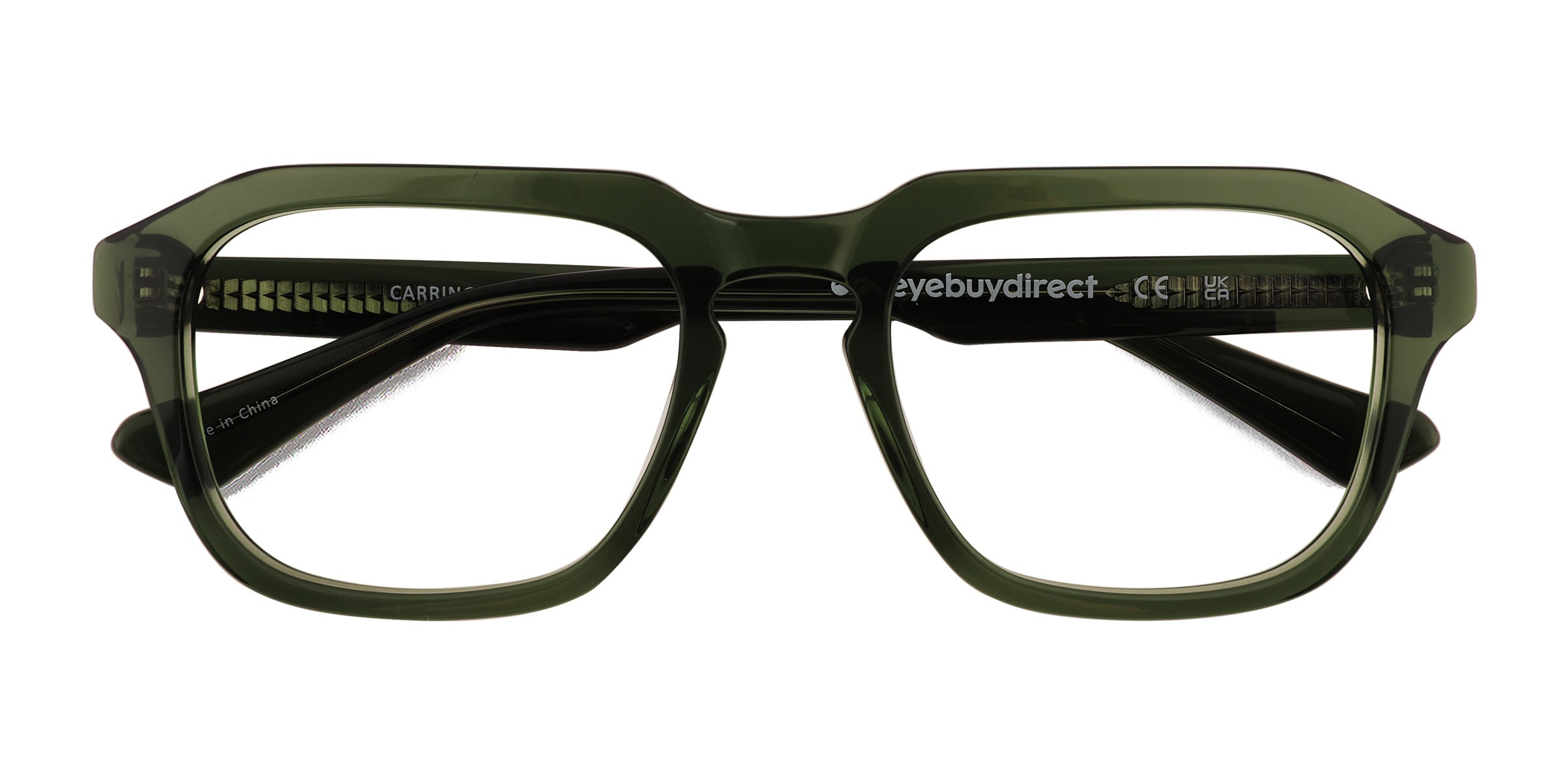Carrington Square Clear Green Glasses for Men |