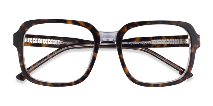 Tortoise Clear Trouble -  Acetate Eyeglasses