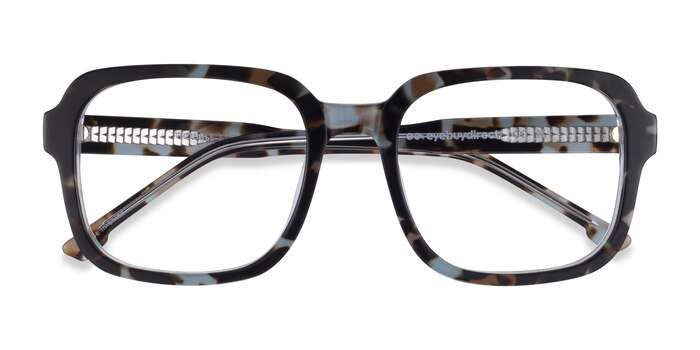 Blue Tortoise Clear Trouble -  Acetate Eyeglasses