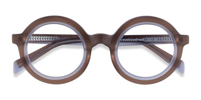 Clear Brown Ruckus -  Acetate Eyeglasses