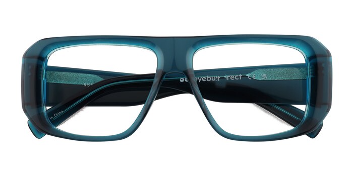 Clear Blue Risk -  Acetate Eyeglasses