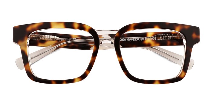 Clear Tortoise Mayhem -  Acetate Eyeglasses