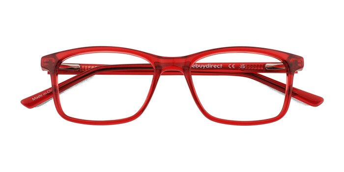 Shiny Clear Red Zippy -  Plastic Eyeglasses