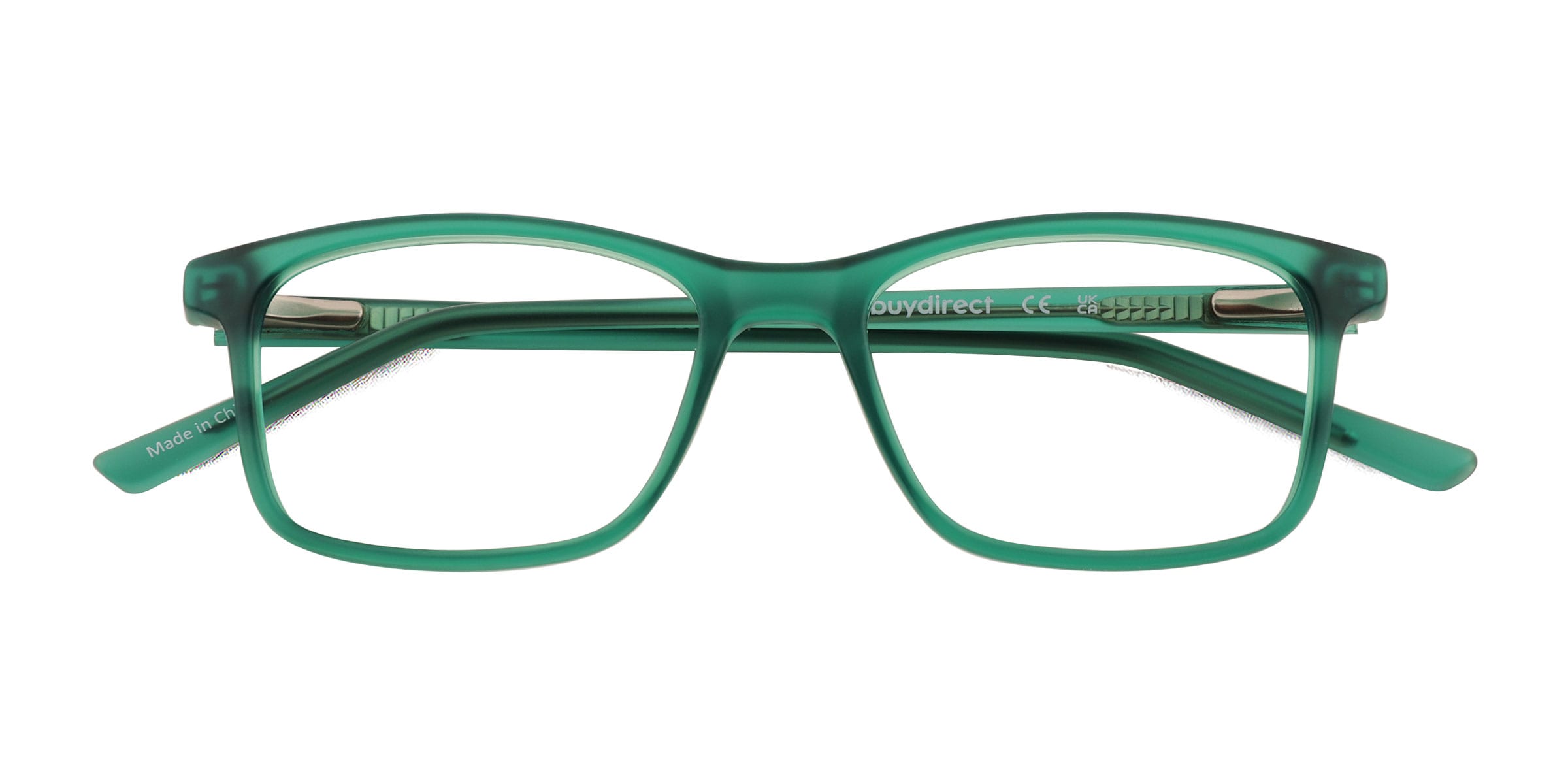 Zippy Rectangle Matte Clear Green Glasses For Kids Eyebuydirect Canada