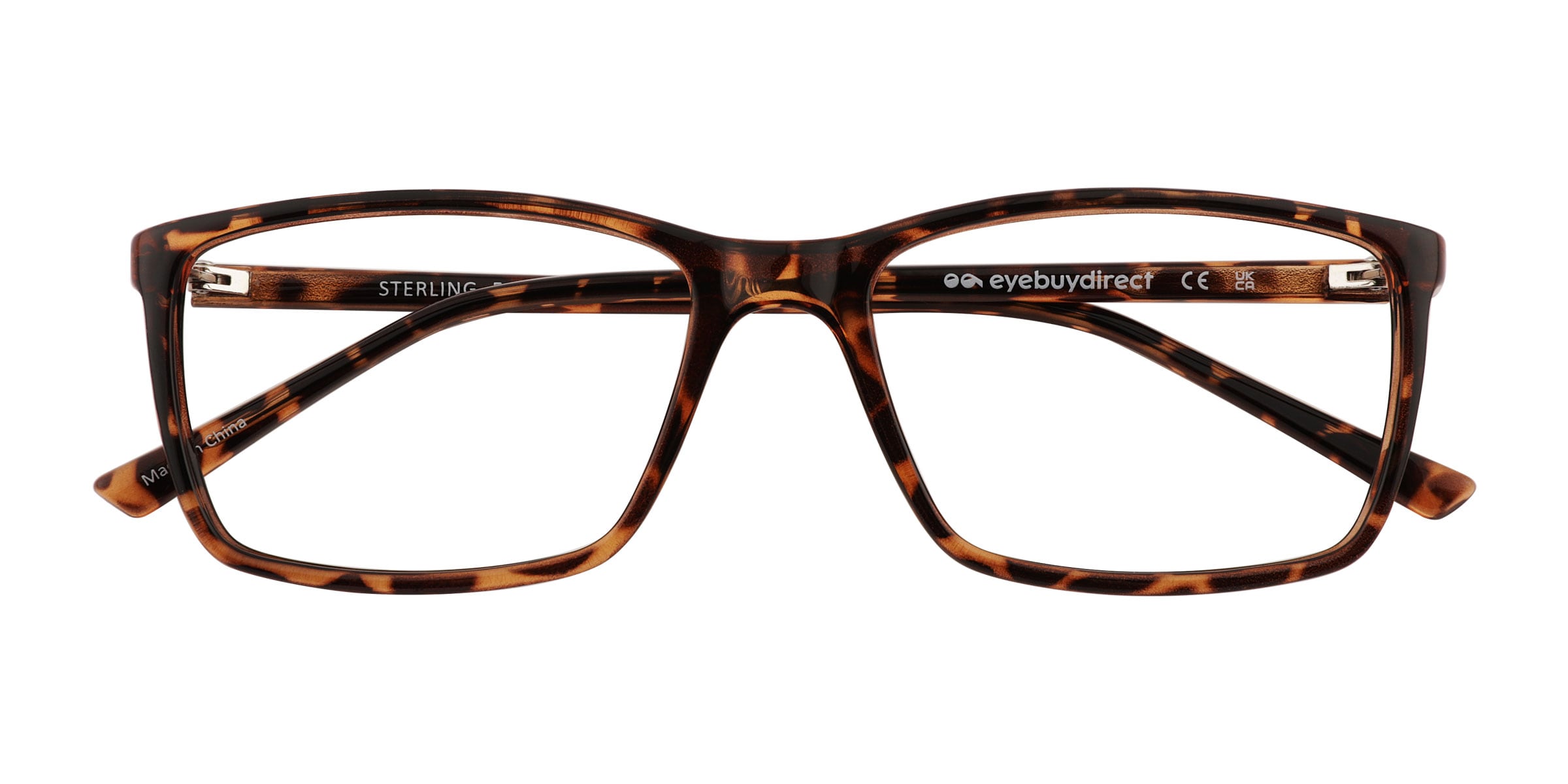 Sterling Rectangle Tortoise Glasses for Men | Eyebuydirect