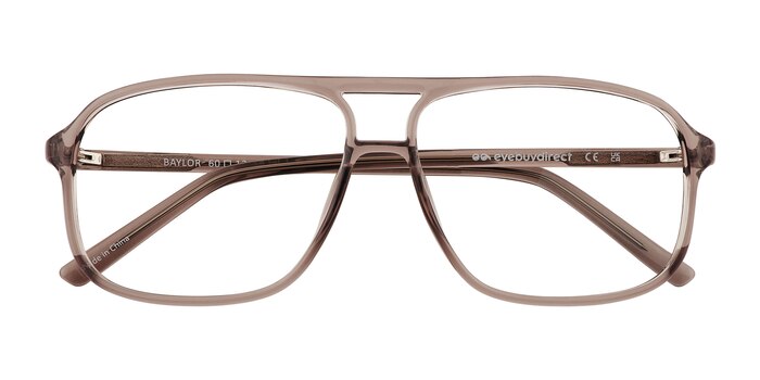 Clear Gray Baylor -  Plastic Eyeglasses