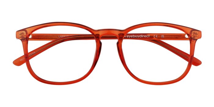 Clear Orange Larkin -  Plastique Lunettes de vue