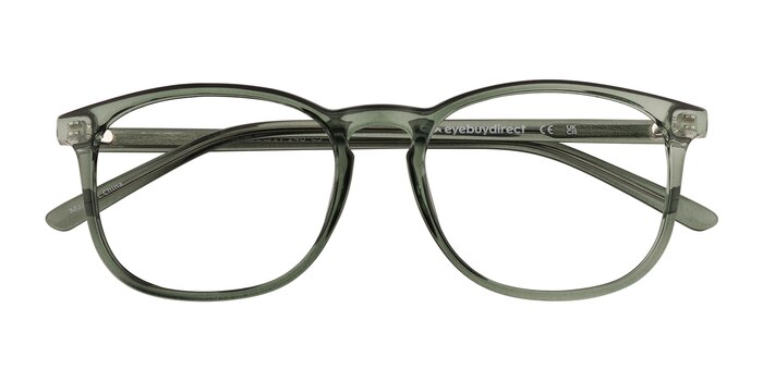 Clear Green  Larkin -  Plastic Eyeglasses