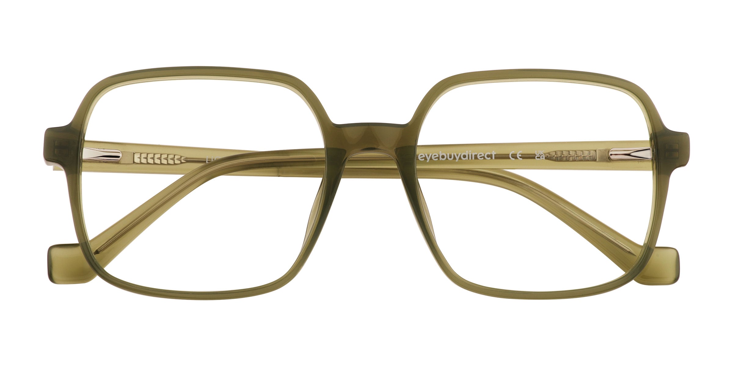 Lior Square Clear Green Full Rim Eyeglasses |