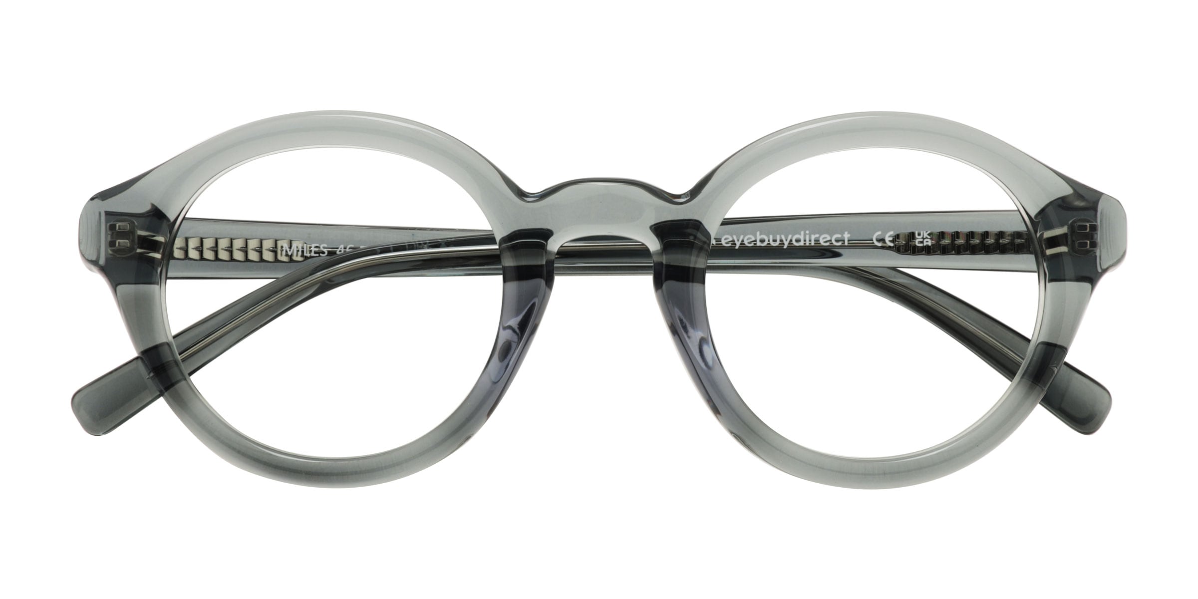 Miles Round Clear Green Full Rim Eyeglasses |