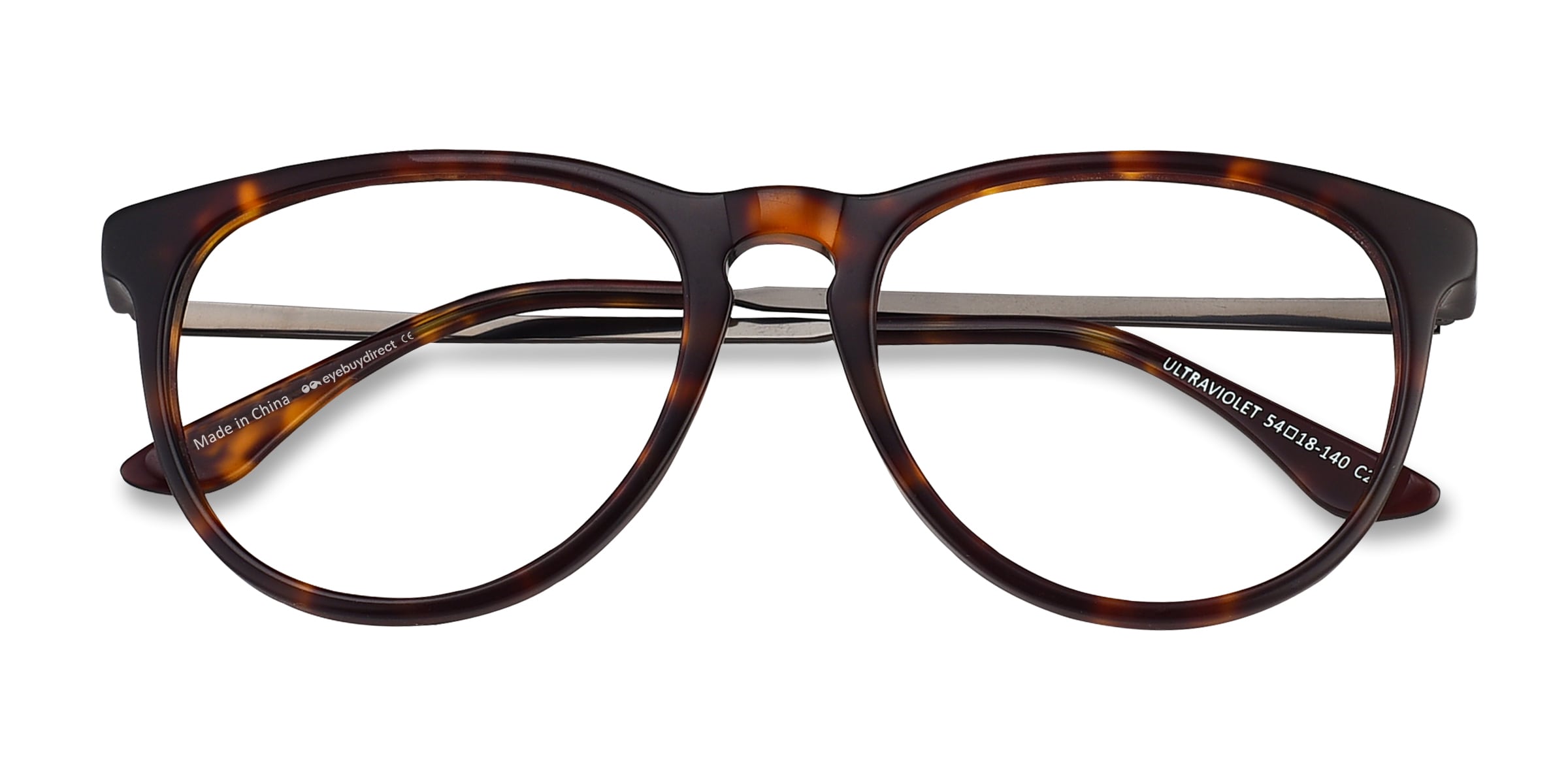 Ultraviolet Round Tortoise Full Rim Eyeglasses | Eyebuydirect