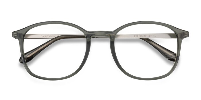  Gray  Civilization -  Lightweight Metal Eyeglasses