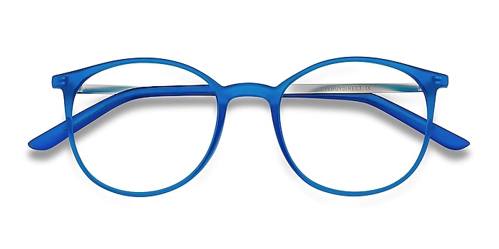 Blue Tangent -  Lightweight Metal Eyeglasses