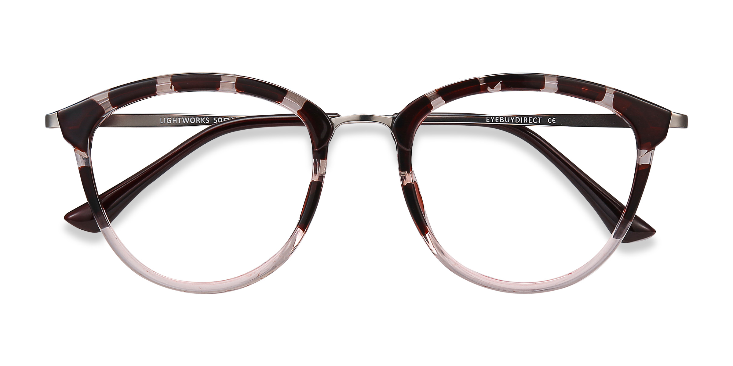 Female s roundPlastic, Metal Prescription eyeglasses - Eyebuydirect s Lightworks
