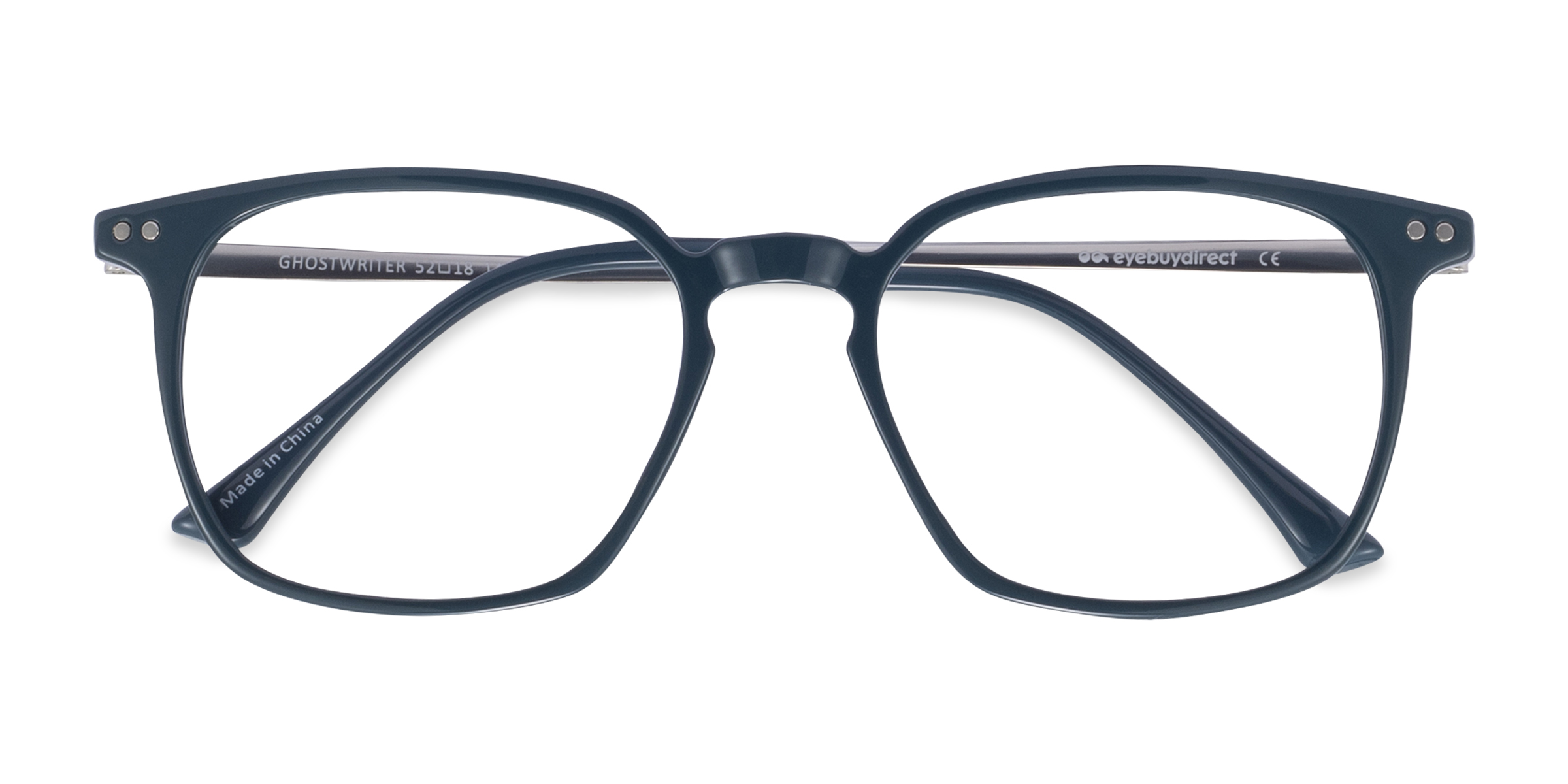 Unisex s rectanglePlastic, Metal Prescription eyeglasses - Eyebuydirect s Ghostwriter