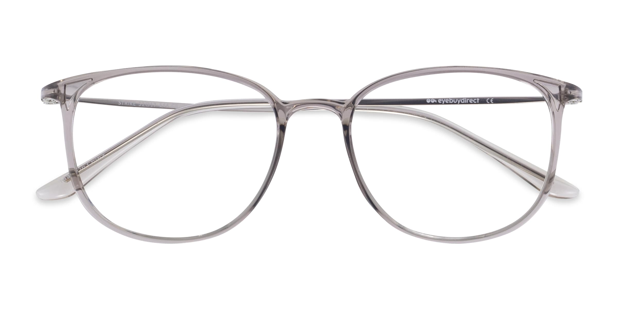 Strike Square Clear Gray Full Rim Eyeglasses |