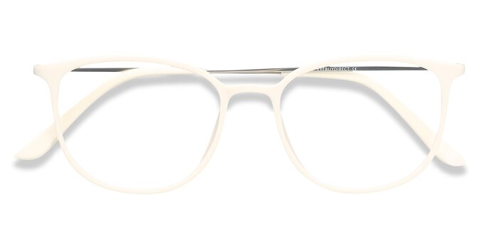White Strike -  Lightweight Plastic, Metal Eyeglasses