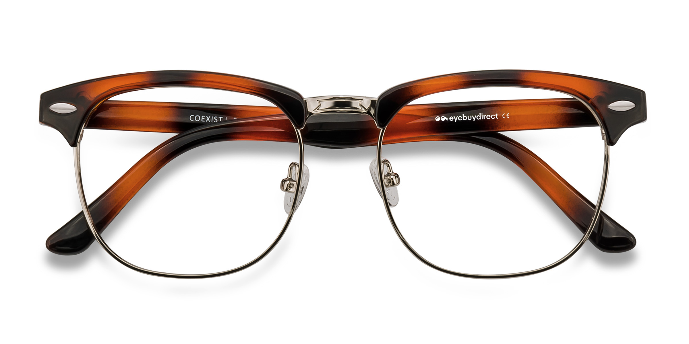 Unisex s browlinePlastic, Metal Prescription eyeglasses - Eyebuydirect s Coexist