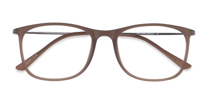 Matte Cinnamon Hurricane -  Lightweight Plastic, Metal Eyeglasses