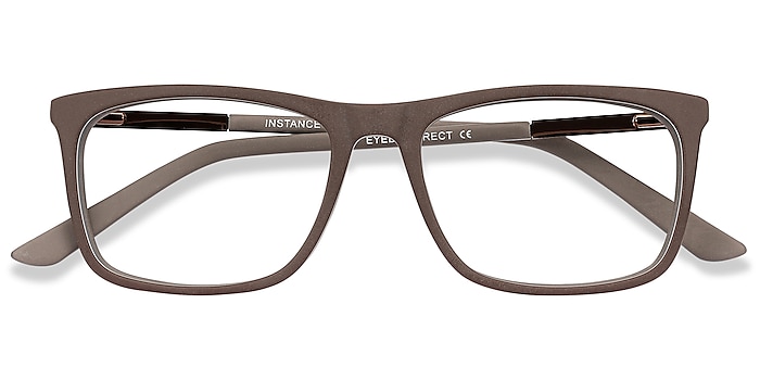 Brown Instance -  Lightweight Acetate, Metal Eyeglasses