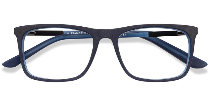 Blue Instance -  Lightweight Acetate, Metal Eyeglasses