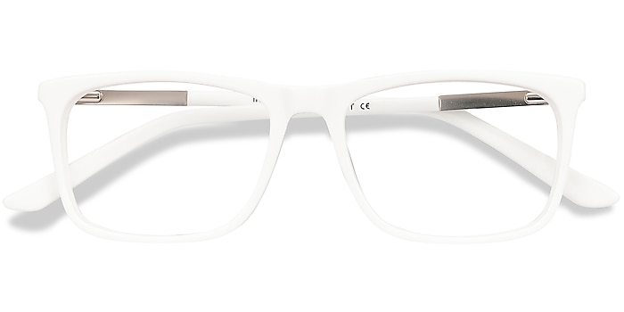 White Instance -  Lightweight Acetate, Metal Eyeglasses