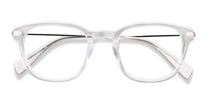 Clear Quazar -  Acetate, Metal Eyeglasses