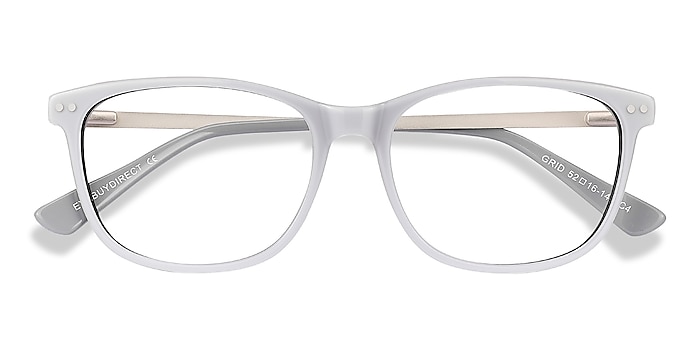 Gray Grid -  Lightweight Acetate Eyeglasses