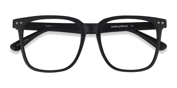 Black Piano -  Geek Plastic Eyeglasses