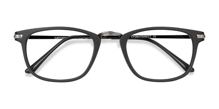 Black Catcher -  Lightweight Plastic, Metal Eyeglasses