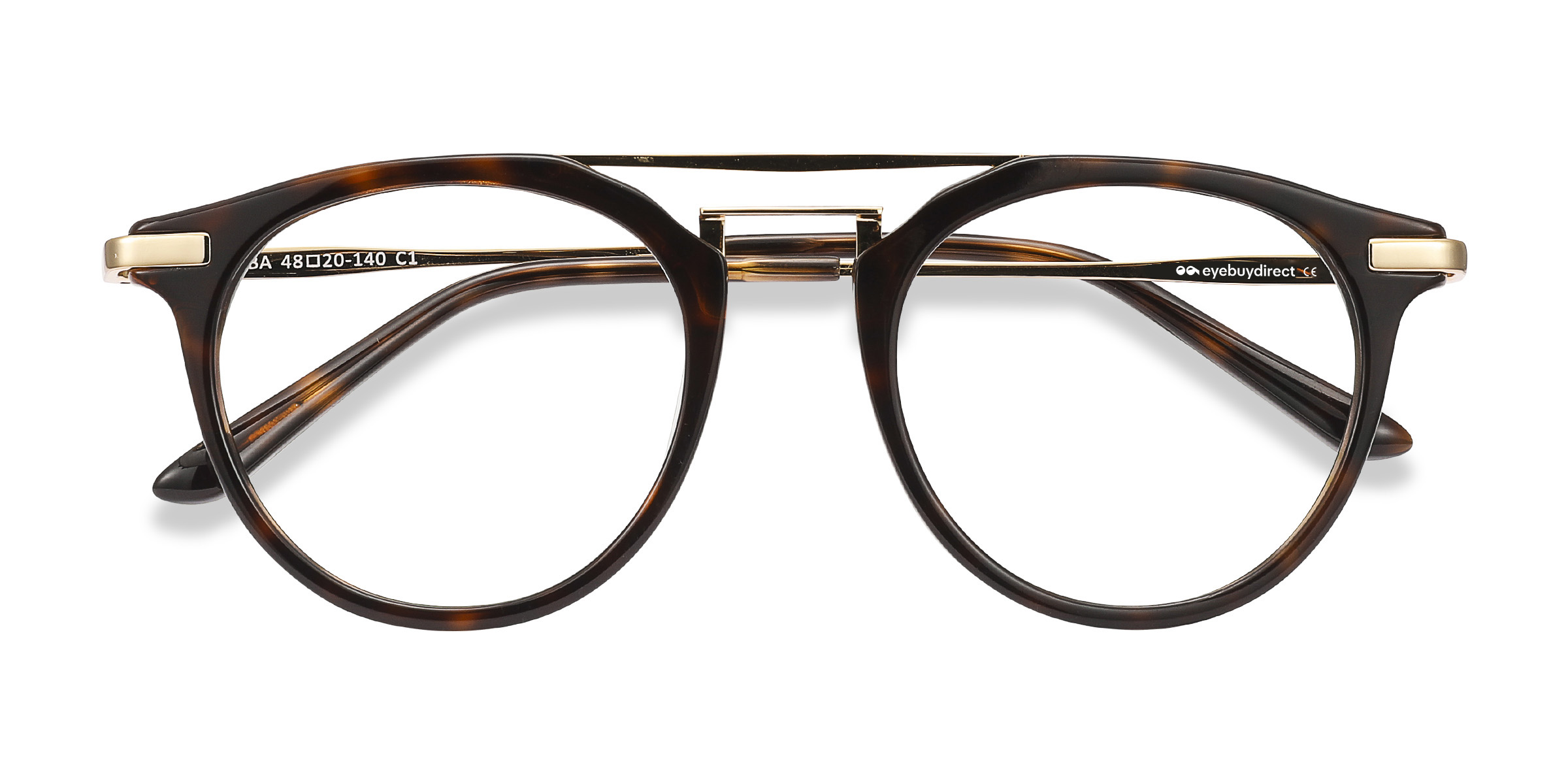 Unisex s aviator Tortoise Acetate, Metal Prescription eyeglasses - Eyebuydirect s Alba