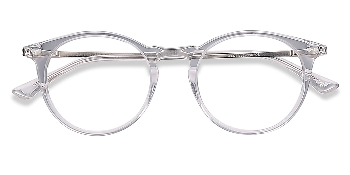 Clear Luminous -  Vintage Acetate, Metal Eyeglasses