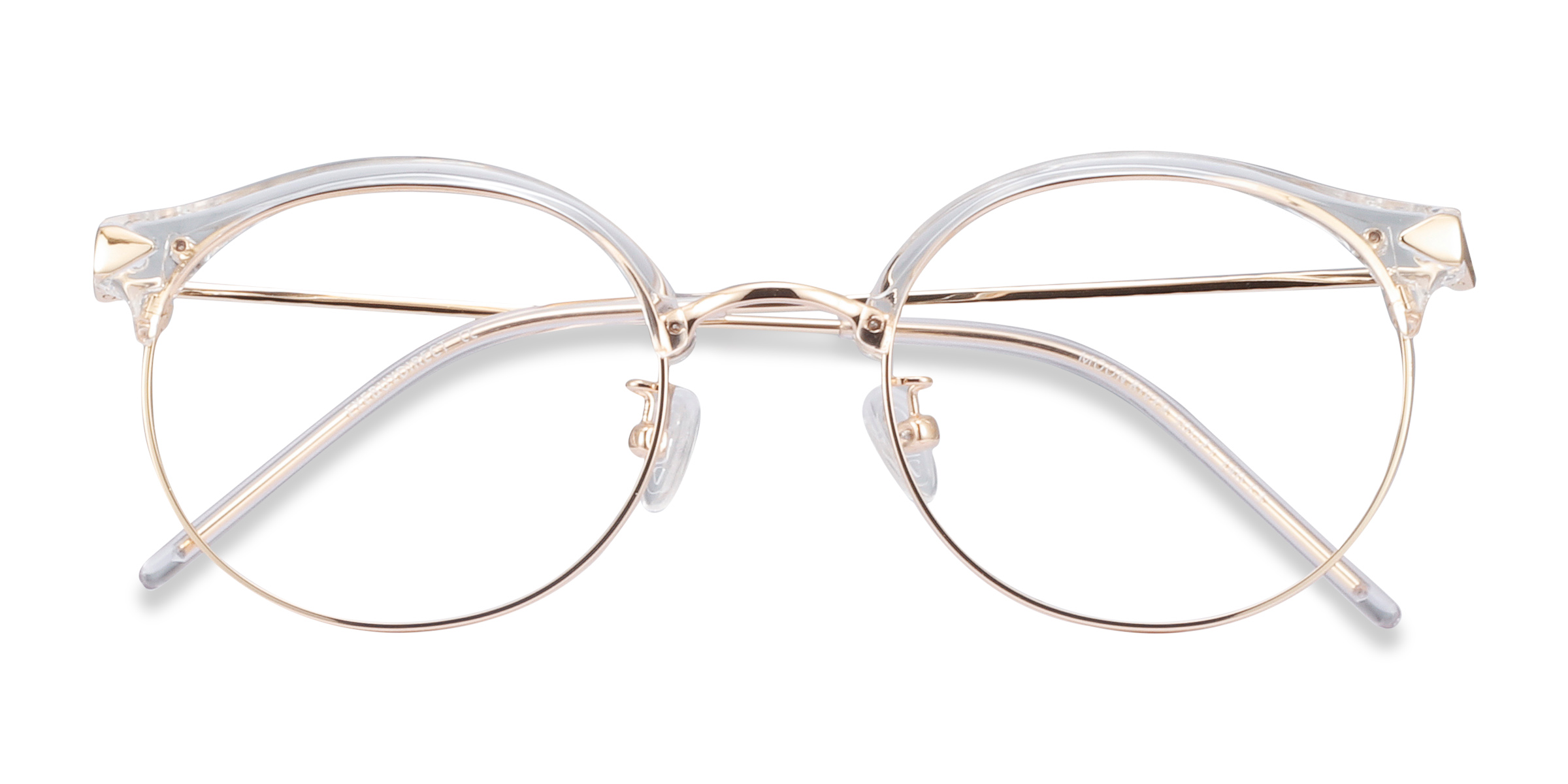 Female s roundPlastic, Metal Prescription eyeglasses - Eyebuydirect s Moon River