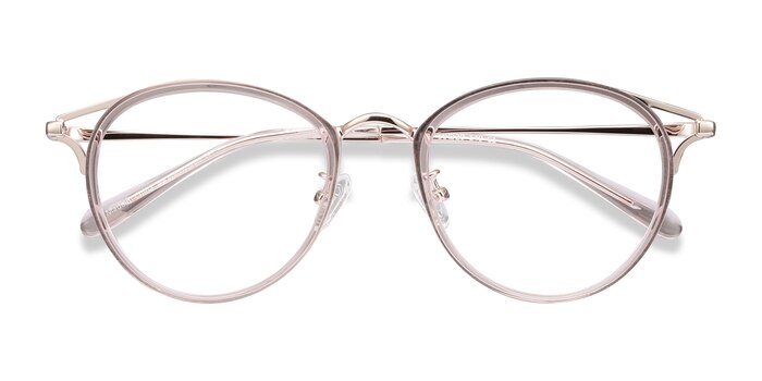 Pink Dazzle -  Lightweight Acetate, Metal Eyeglasses