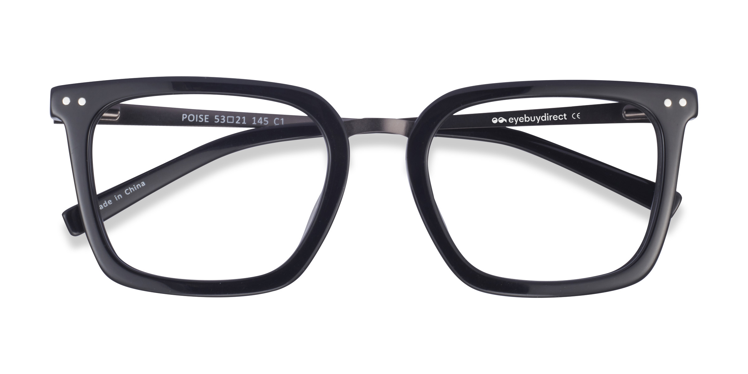 Unisex s squareAcetate, Metal Prescription eyeglasses - Eyebuydirect s Poise