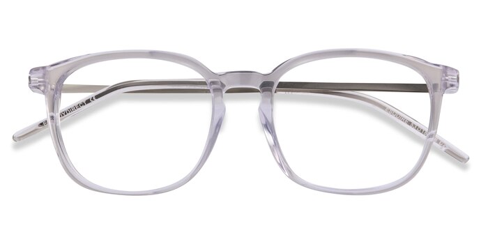 Clear Esquire -  Lightweight Acetate, Metal Eyeglasses