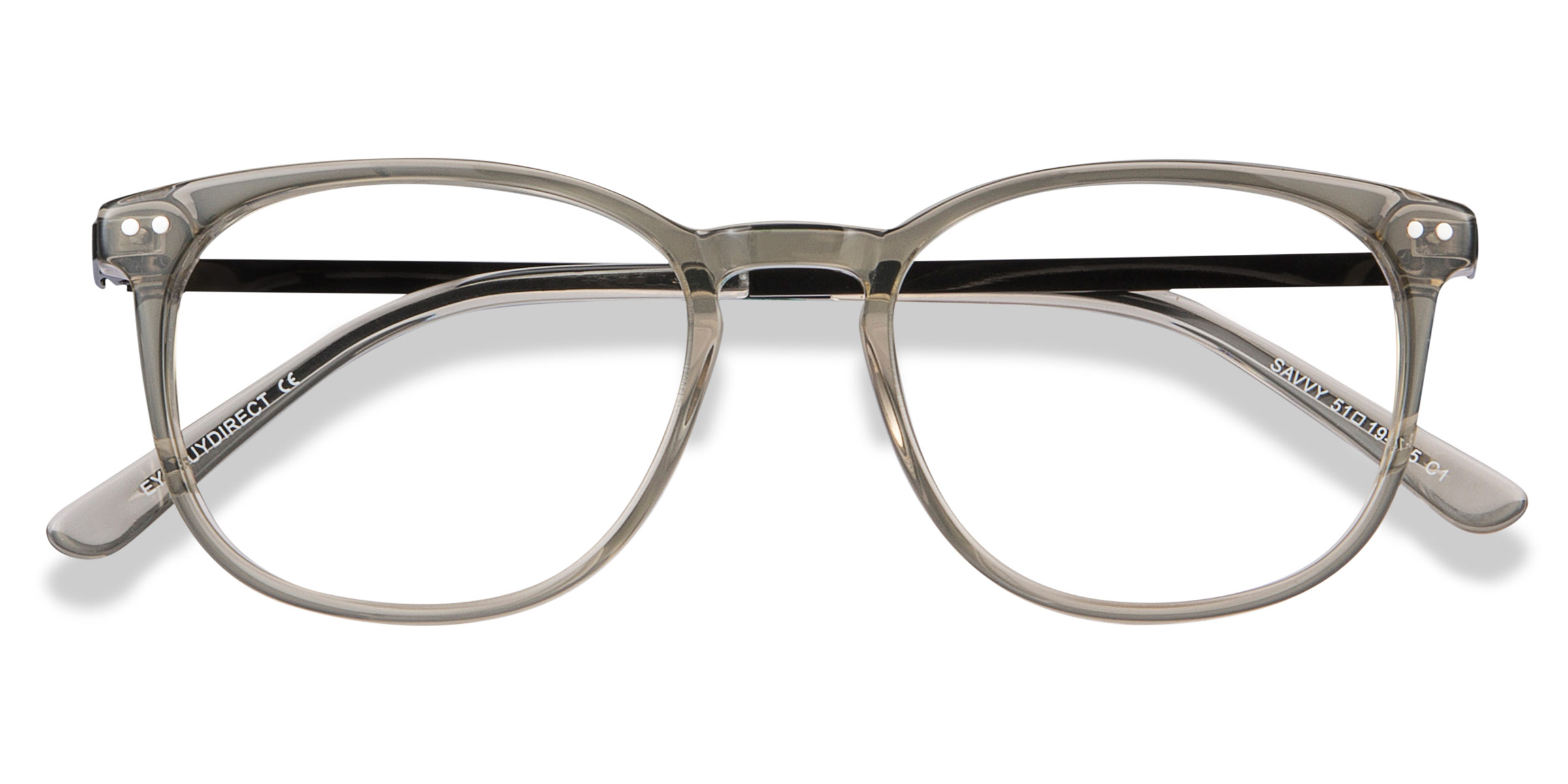 Frame Color:gray Gray Eyeglass Frames - Clear & Gray Eyewear | Eyebuydirect