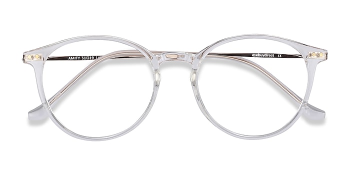 Amity Round Clear Full Rim Eyeglasses | Eyebuydirect