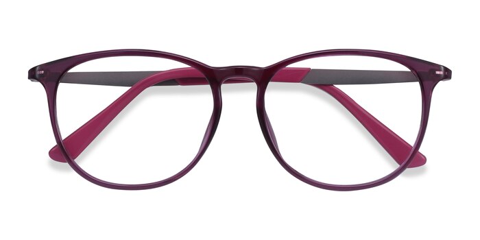 Purple Today -  Lightweight Plastic, Metal Eyeglasses