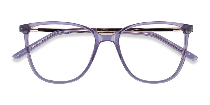 Purple Aroma -  Fashion Acetate, Metal Eyeglasses