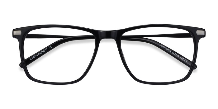 Black Envision -  Lightweight Acetate, Metal Eyeglasses