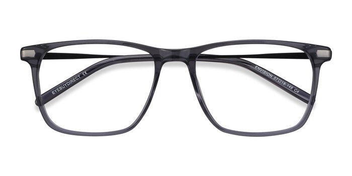 Gray Envision -  Lightweight Acetate, Metal Eyeglasses