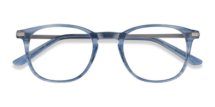 Blue Toulouse -  Colorful Acetate, Metal Eyeglasses