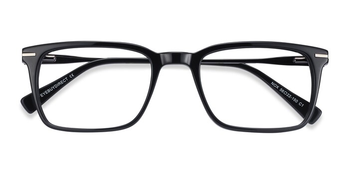 Nox Rectangle Black Glasses for Men | Eyebuydirect