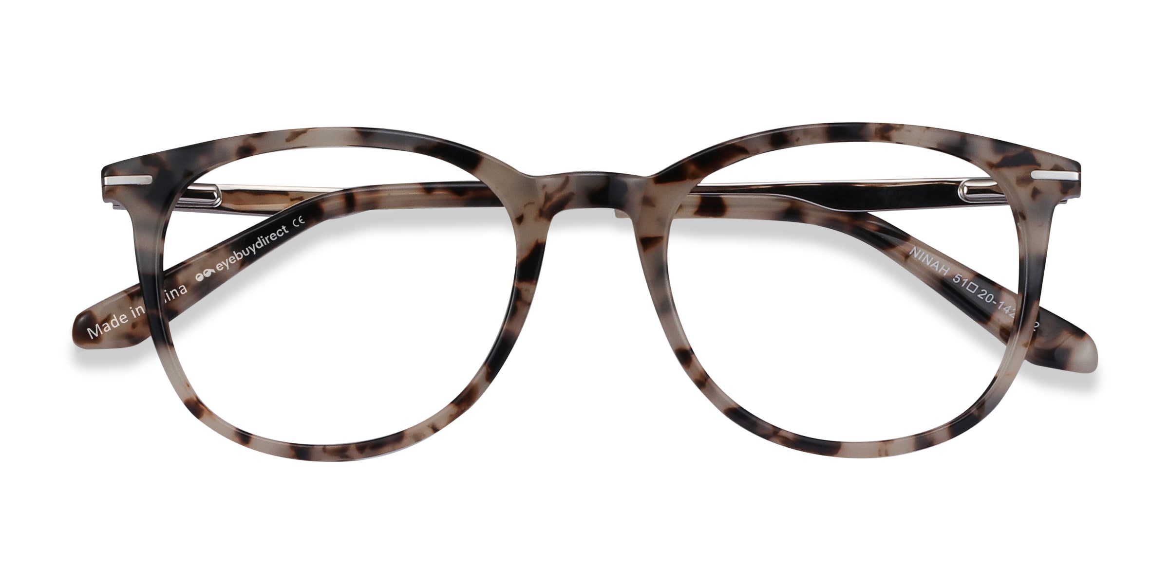 round ivory tortoise eyeglasses