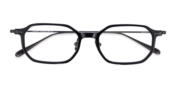 Lampito Rectangle Black Glasses for Women | Eyebuydirect