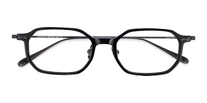 Black Lampito -  Lightweight Acetate Eyeglasses