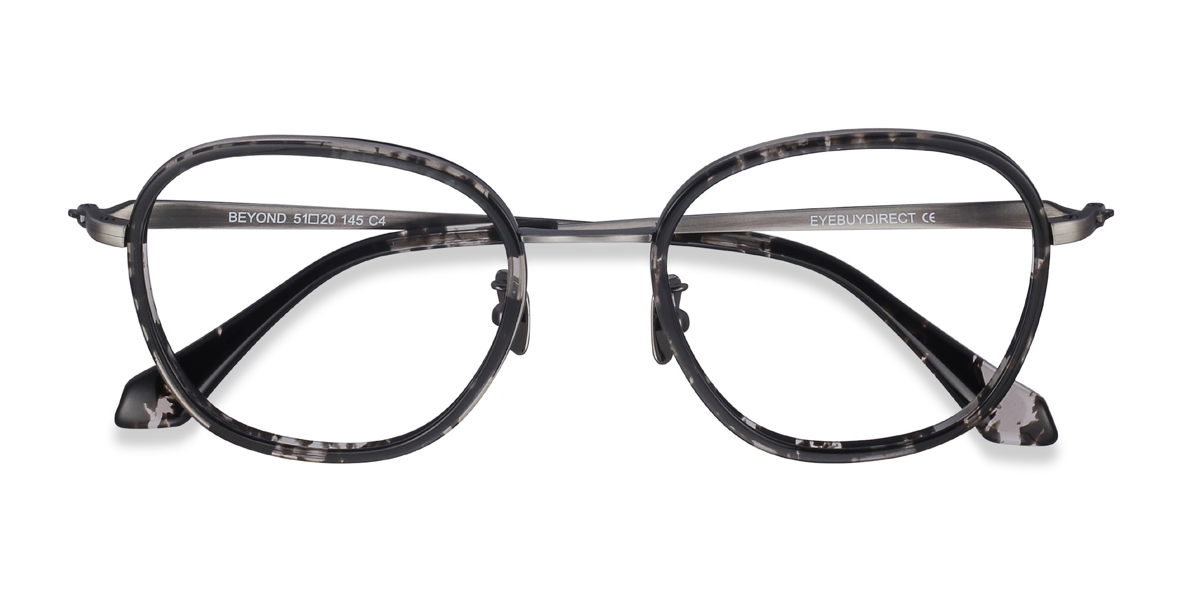 Beyond Square Beyond Square Gray Floral Full Rim Eyeglasses | Eyebuydirect Canada