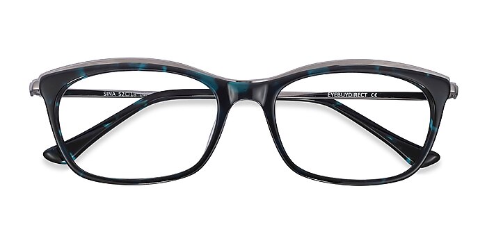Blue Tortoise Sina -  Acetate Eyeglasses