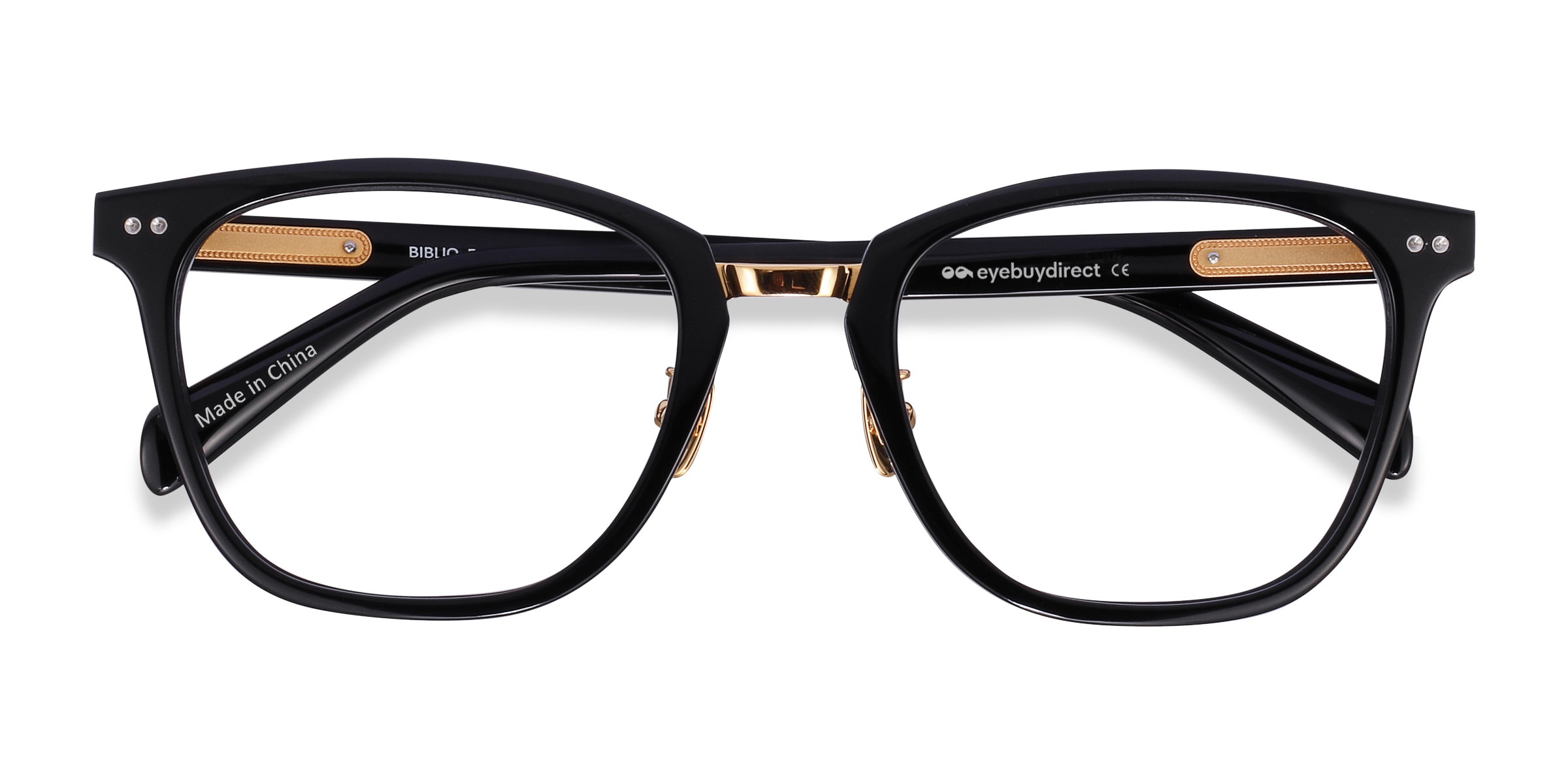 Noir Biblio - Acetate-metal Lunettes de vue